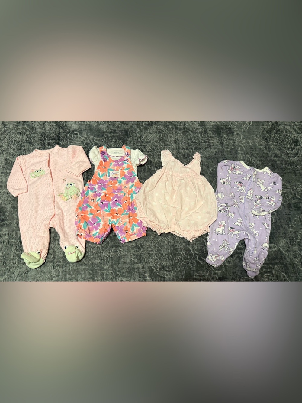 Source Unknown Pink, Purple, Multicolor Baby One-Piece Bundle